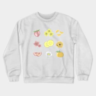 Fruits and Flower Design Crewneck Sweatshirt